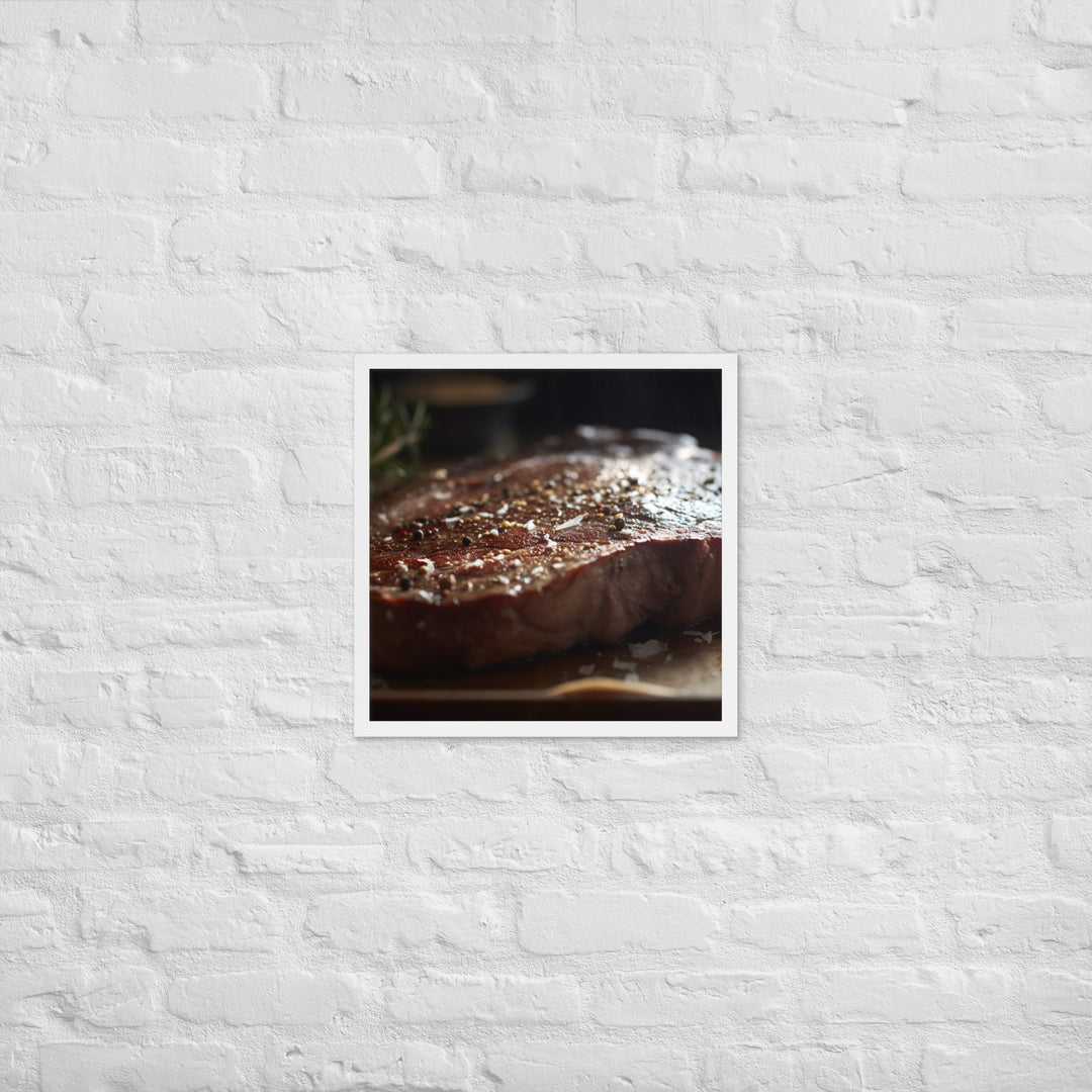 Porterhouse Steak for Your Inner Carnivore Framed poster 🤤 from Yumify.AI