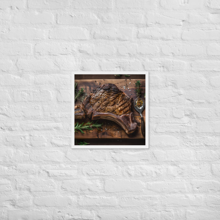 Porterhouse Steak at Its Best Framed poster 🤤 from Yumify.AI