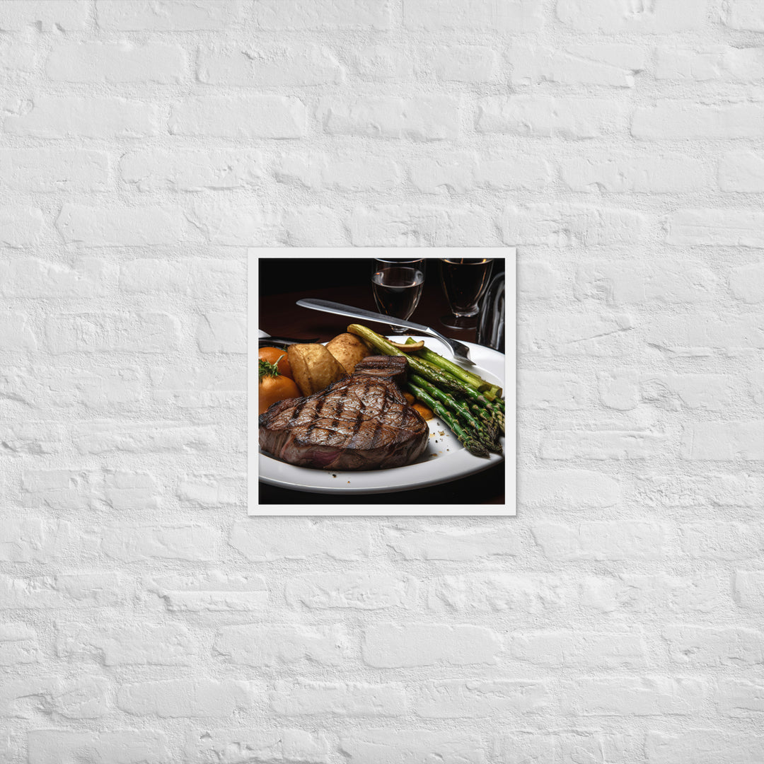 Porterhouse at Its Finest Framed poster 🤤 from Yumify.AI