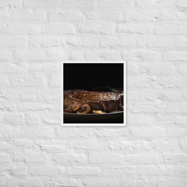 Pan Seared Ribeye Framed poster 🤤 from Yumify.AI