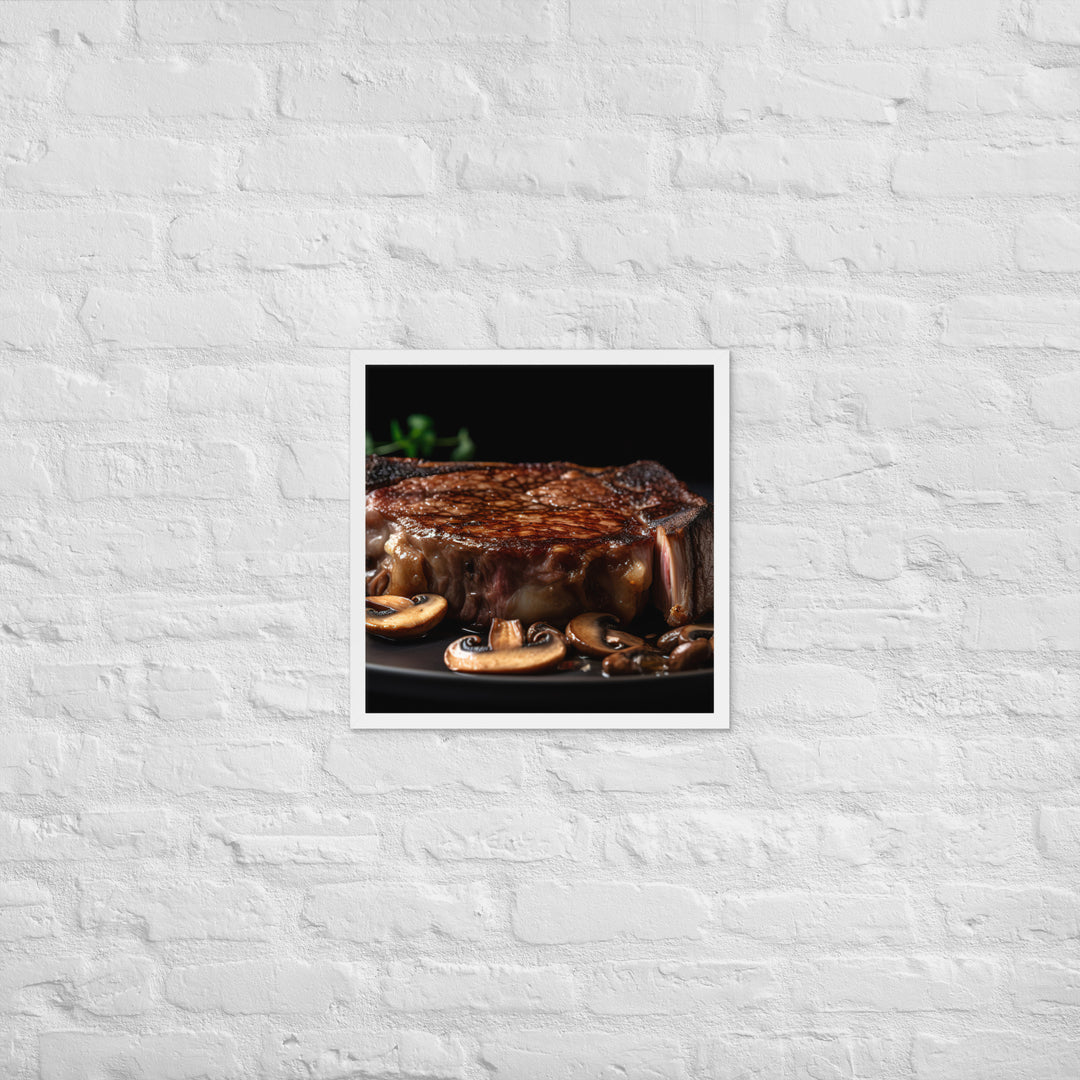 Pan Seared Ribeye Framed poster 🤤 from Yumify.AI