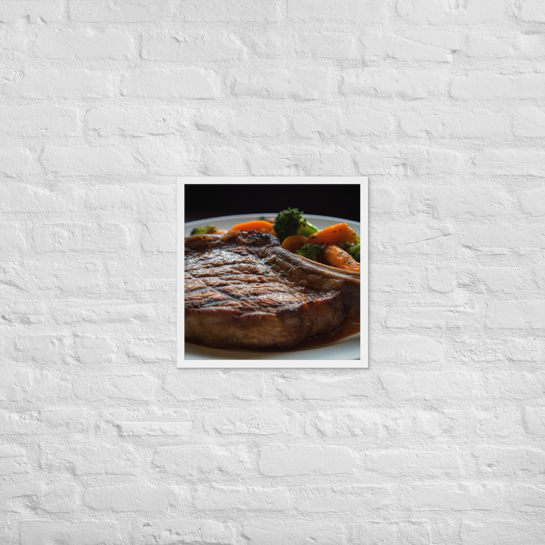 Grilled Ribeye Framed poster 🤤 from Yumify.AI