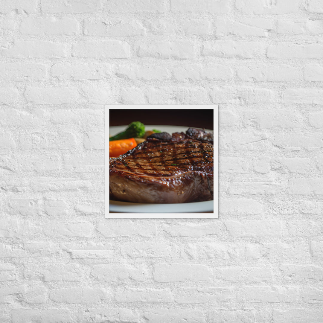 Grilled Ribeye Framed poster 🤤 from Yumify.AI