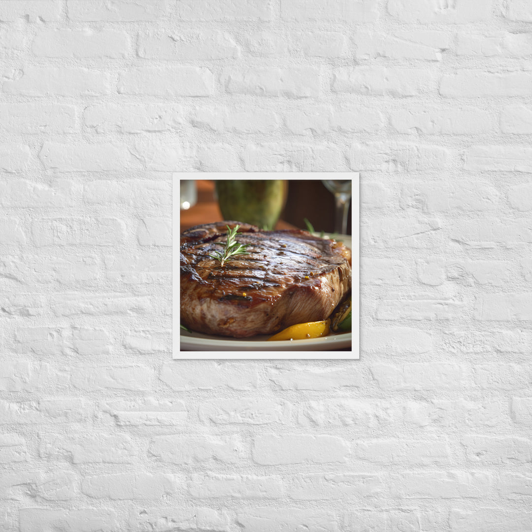 Grilled Ribeye Framed poster 🤤 from Yumify.AI