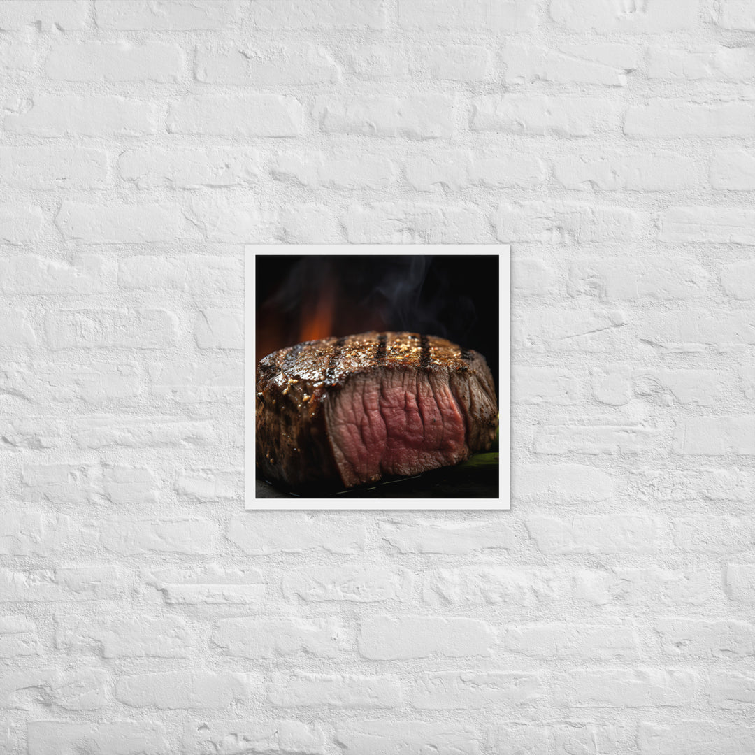 Grilled Filet Mignon Framed poster 🤤 from Yumify.AI