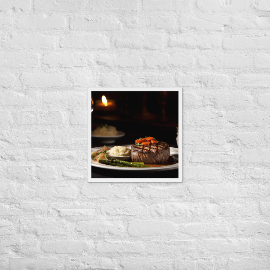 Filet Mignon Dinner Framed poster 🤤 from Yumify.AI