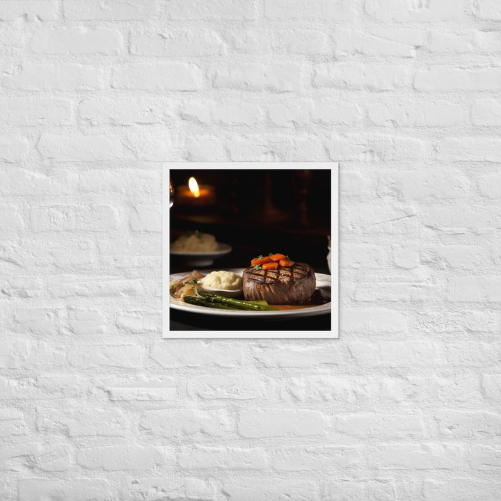 Filet Mignon Dinner Framed poster 🤤 from Yumify.AI