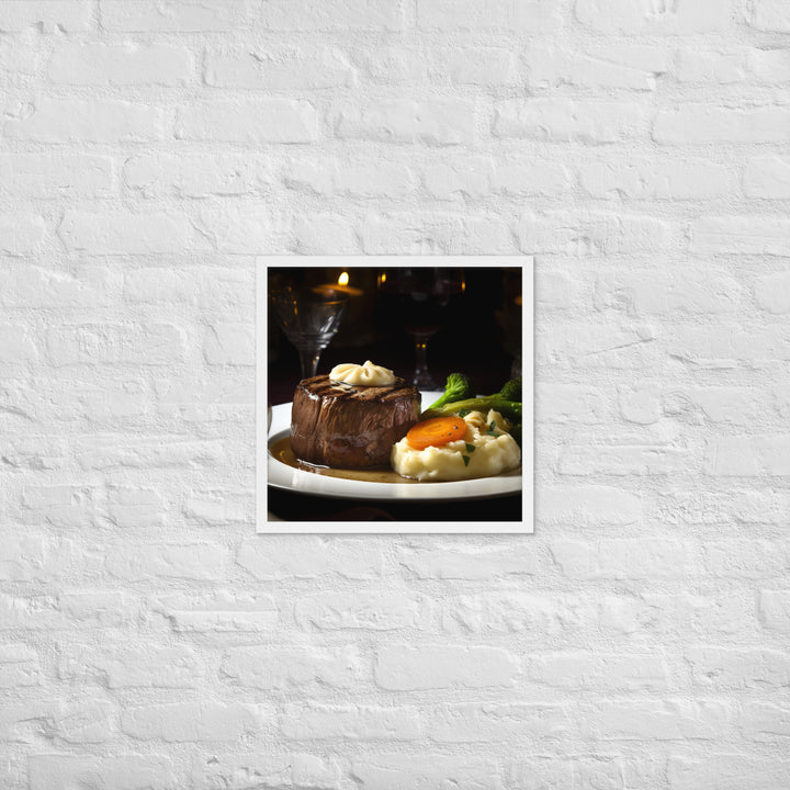 Filet Mignon Dinner Framed poster 🤤 from Yumify.AI