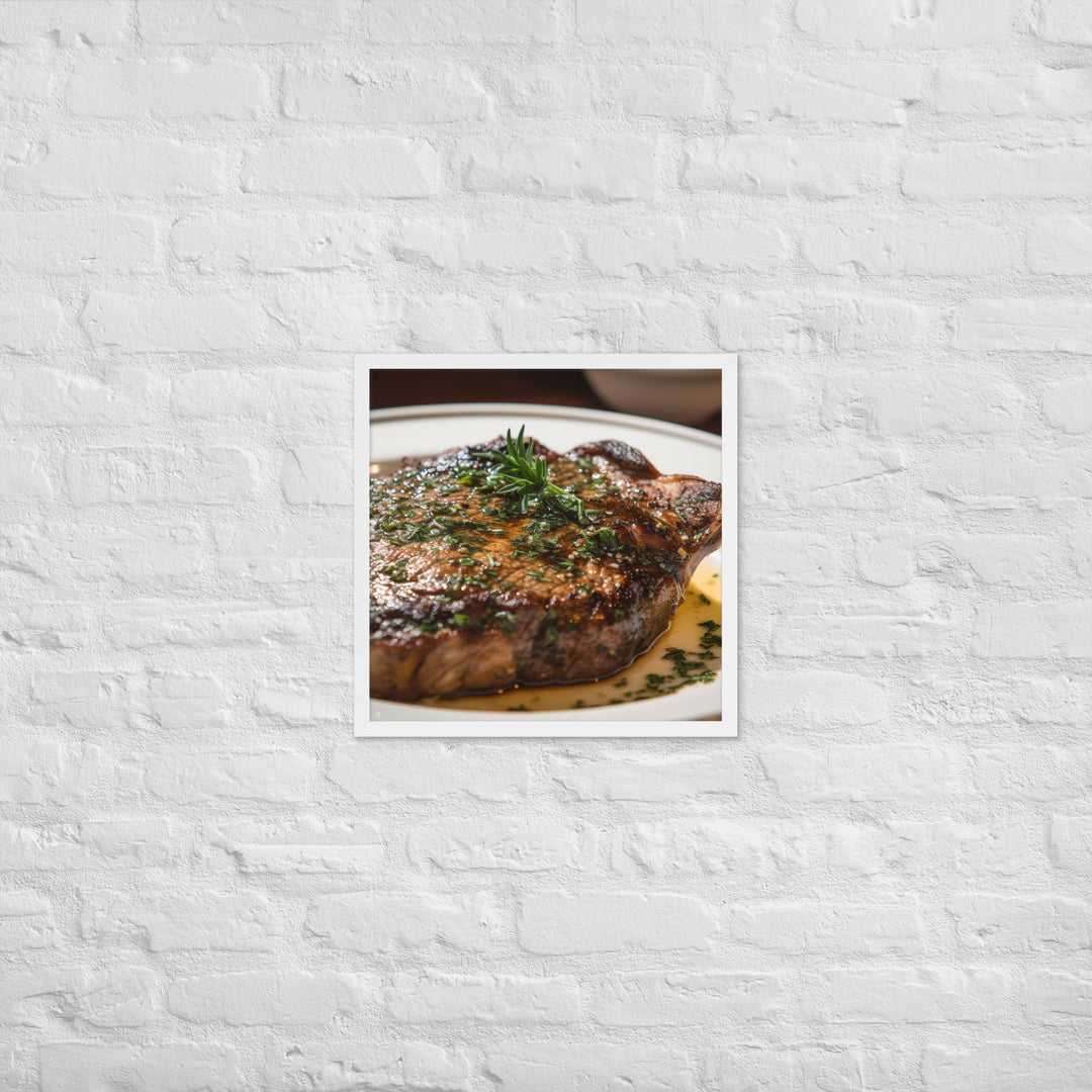 Butter Basted Ribeye Framed poster 🤤 from Yumify.AI