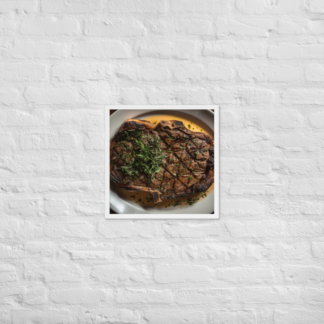 Butter Basted Ribeye Framed poster 🤤 from Yumify.AI