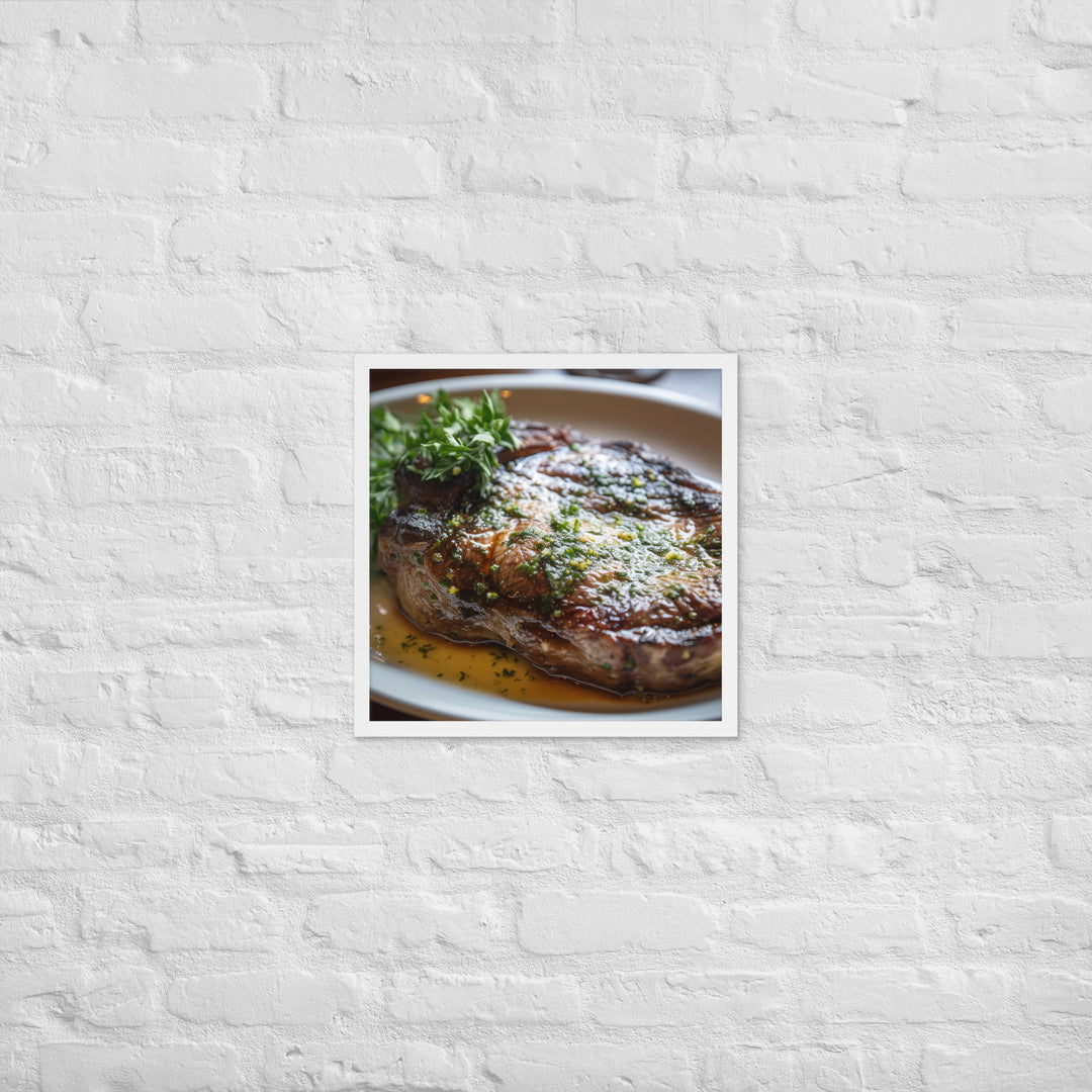 Butter Basted Ribeye Framed poster 🤤 from Yumify.AI