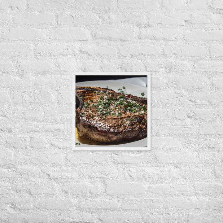 Butter Basted Ribeye Framed poster 🤤 from Yumify.AI