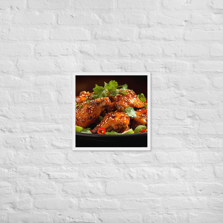 Thai Chili Wings Framed poster 🤤 from Yumify.AI