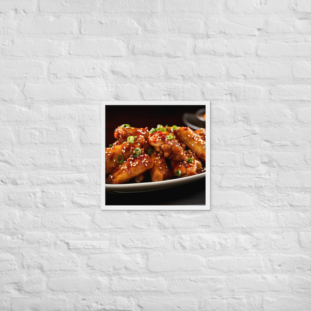 Teriyaki Wings Framed poster 🤤 from Yumify.AI