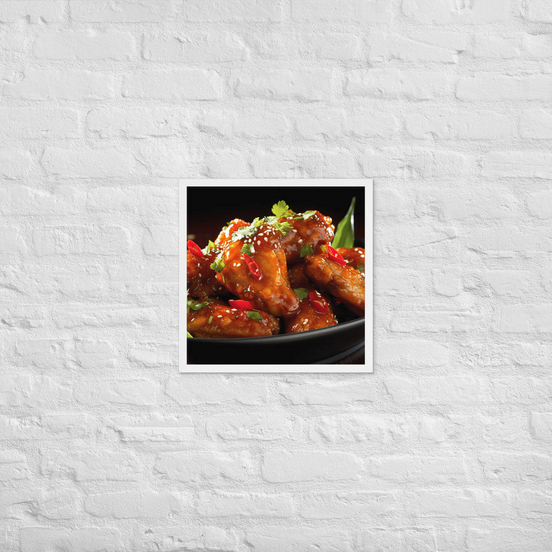 Thai Chili Wings Framed poster 🤤 from Yumify.AI