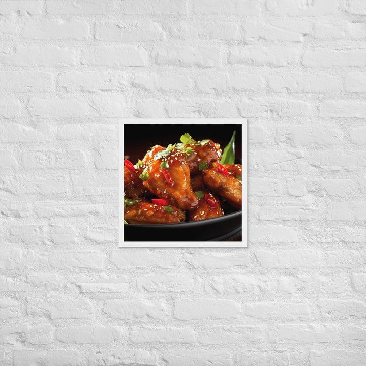 Thai Chili Wings Framed poster 🤤 from Yumify.AI