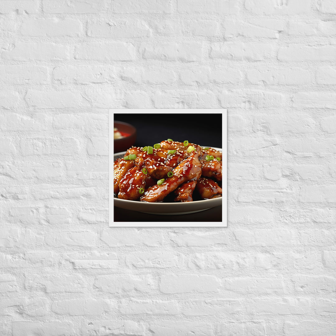 Teriyaki Wings Framed poster 🤤 from Yumify.AI