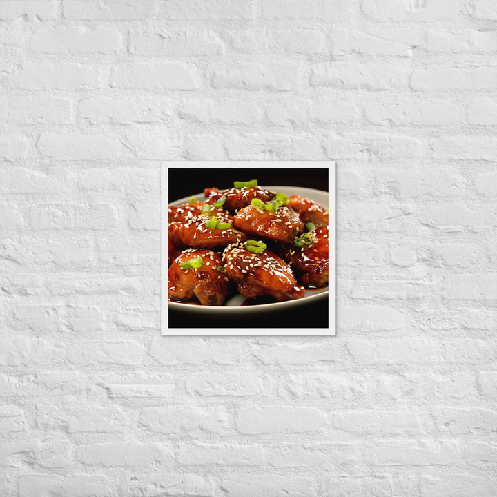 Teriyaki Wings Framed poster 🤤 from Yumify.AI