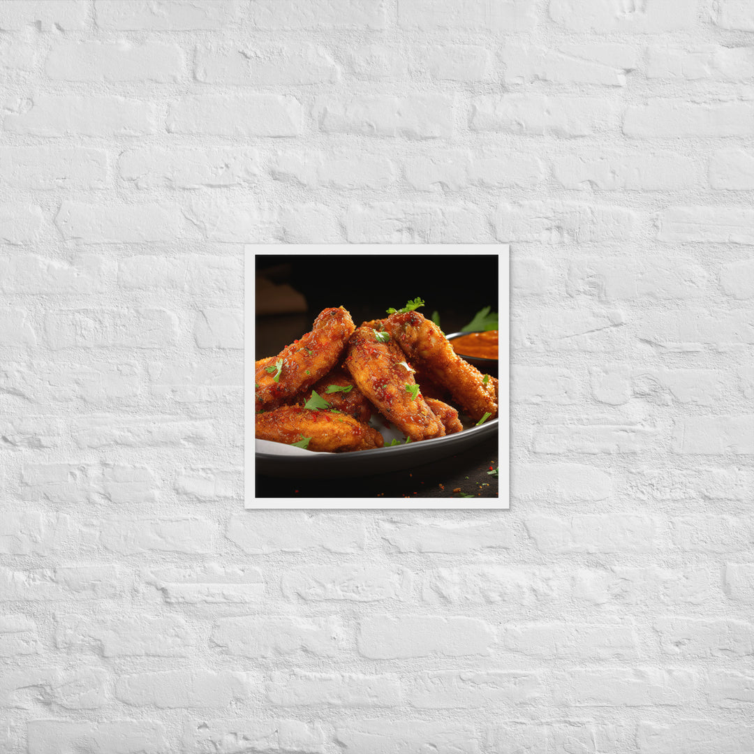 Cajun Wings Framed poster 🤤 from Yumify.AI