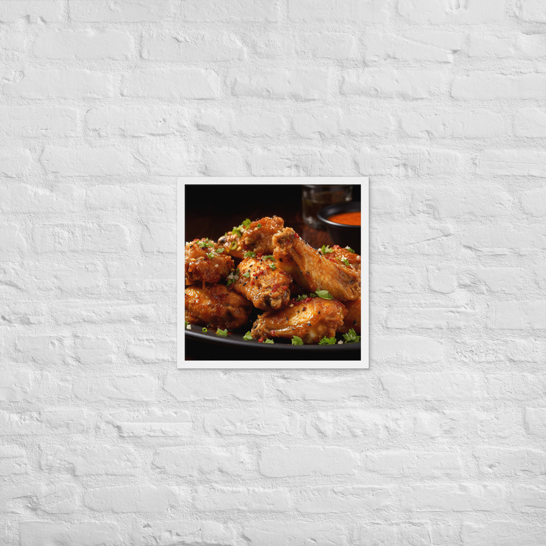 Cajun Wings Framed poster 🤤 from Yumify.AI