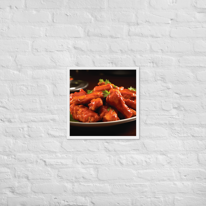 Buffalo Wings Framed poster 🤤 from Yumify.AI