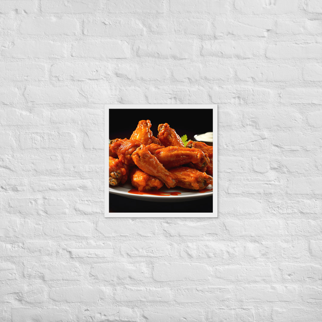 Buffalo Wings Framed poster 🤤 from Yumify.AI