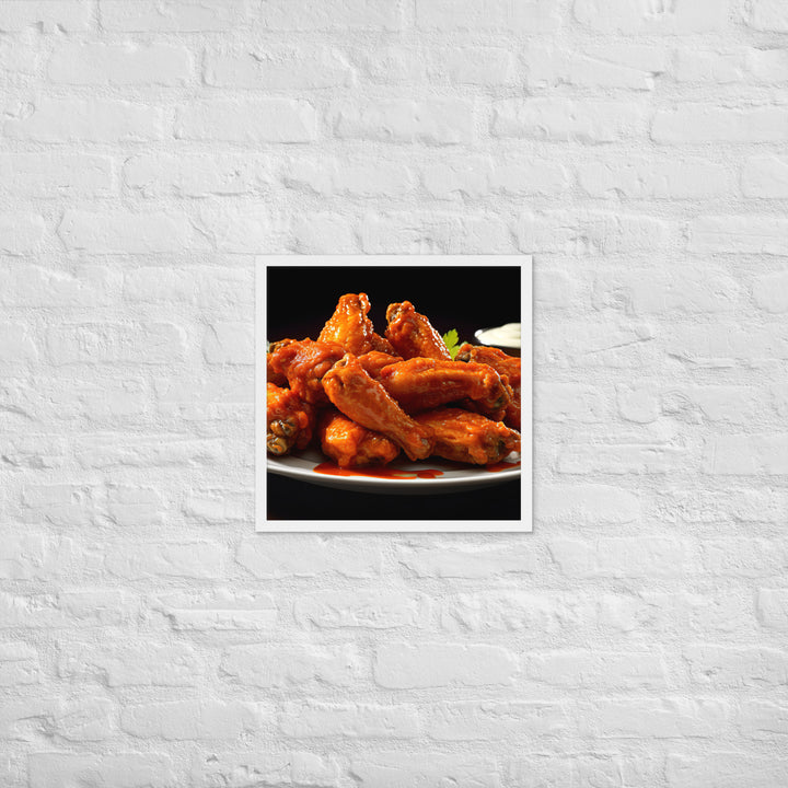 Buffalo Wings Framed poster 🤤 from Yumify.AI