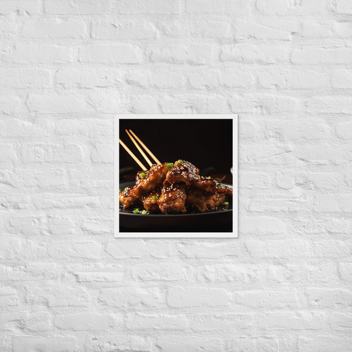 Teriyaki Wings Framed poster 🤤 from Yumify.AI