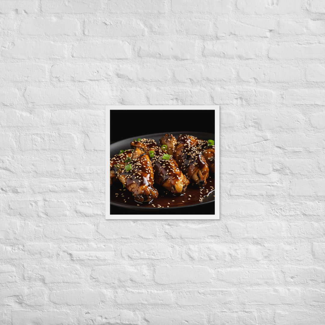 Teriyaki Wings Framed poster 🤤 from Yumify.AI