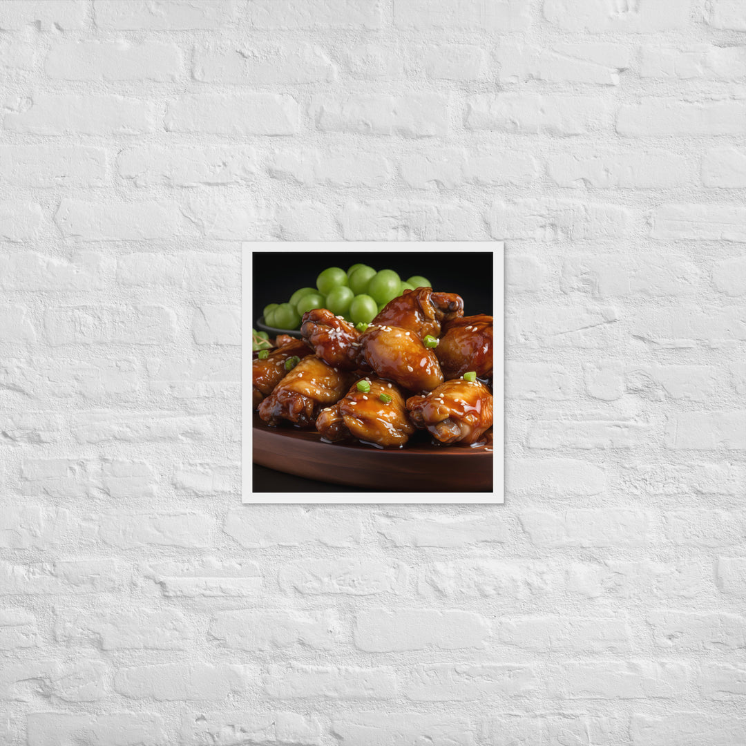 Teriyaki Wings Framed poster 🤤 from Yumify.AI