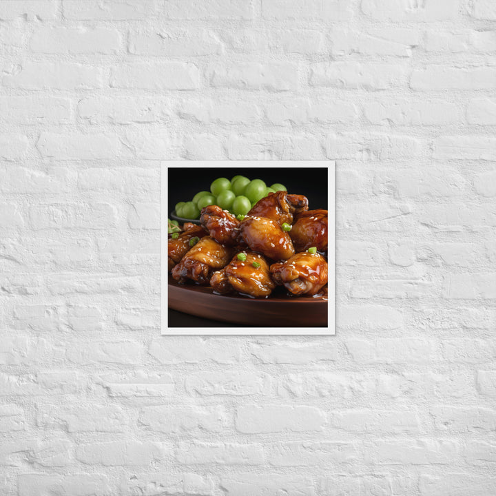 Teriyaki Wings Framed poster 🤤 from Yumify.AI