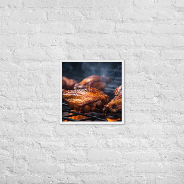 BBQ Wings Framed poster 🤤 from Yumify.AI