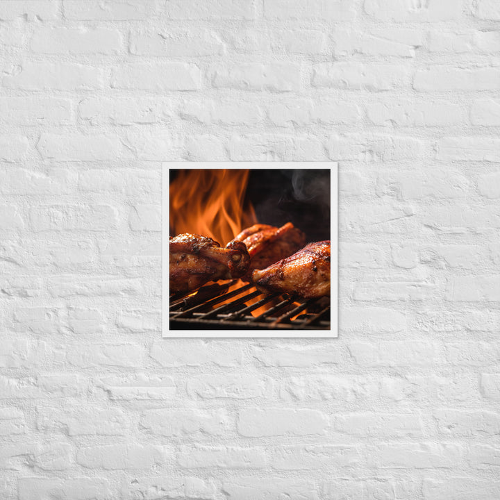 BBQ Wings Framed poster 🤤 from Yumify.AI