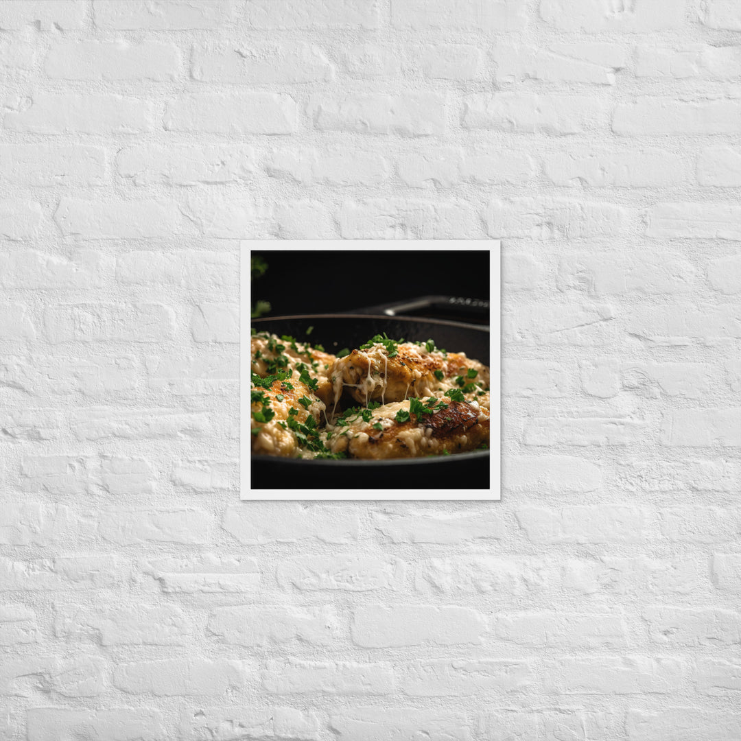 Garlic Parmesan Wings Framed poster 🤤 from Yumify.AI