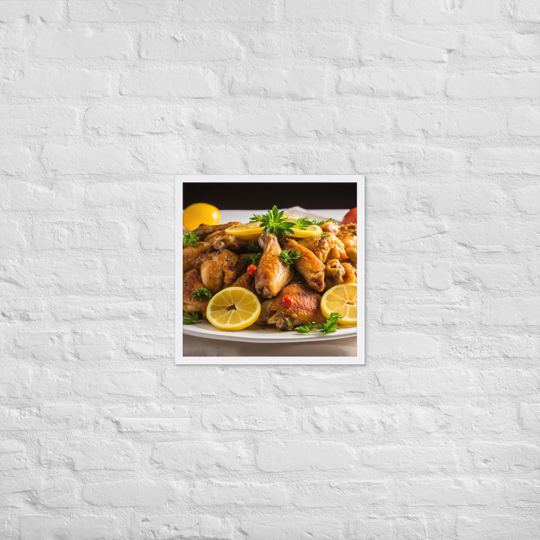 Honey Mustard Wings Framed poster 🤤 from Yumify.AI