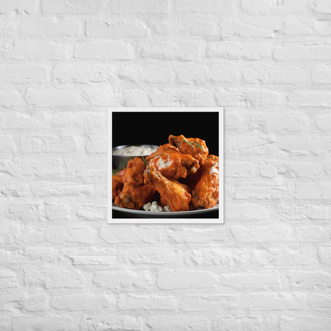 Buffalo Wings Framed poster 🤤 from Yumify.AI