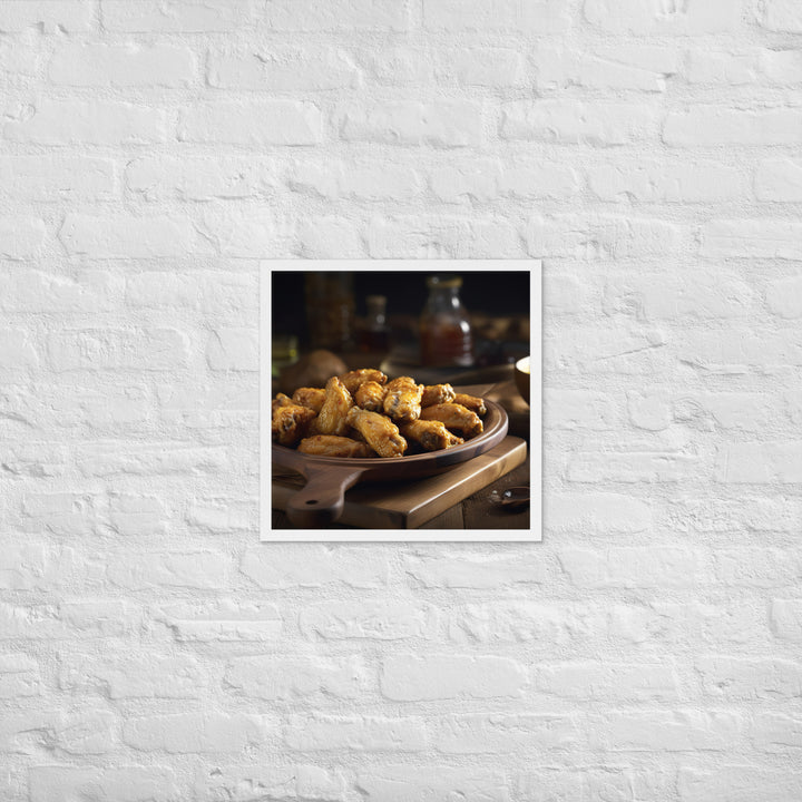 Honey Mustard Wings Framed poster 🤤 from Yumify.AI