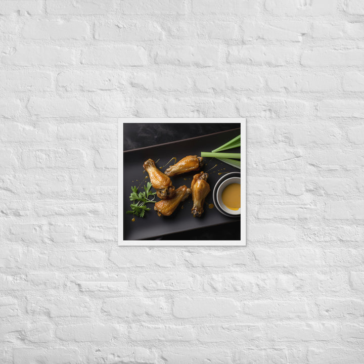 Honey Mustard Wings Framed poster 🤤 from Yumify.AI