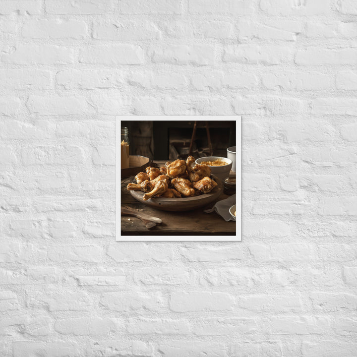 Honey Mustard Wings Framed poster 🤤 from Yumify.AI