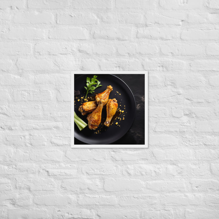 Honey Mustard Wings Framed poster 🤤 from Yumify.AI