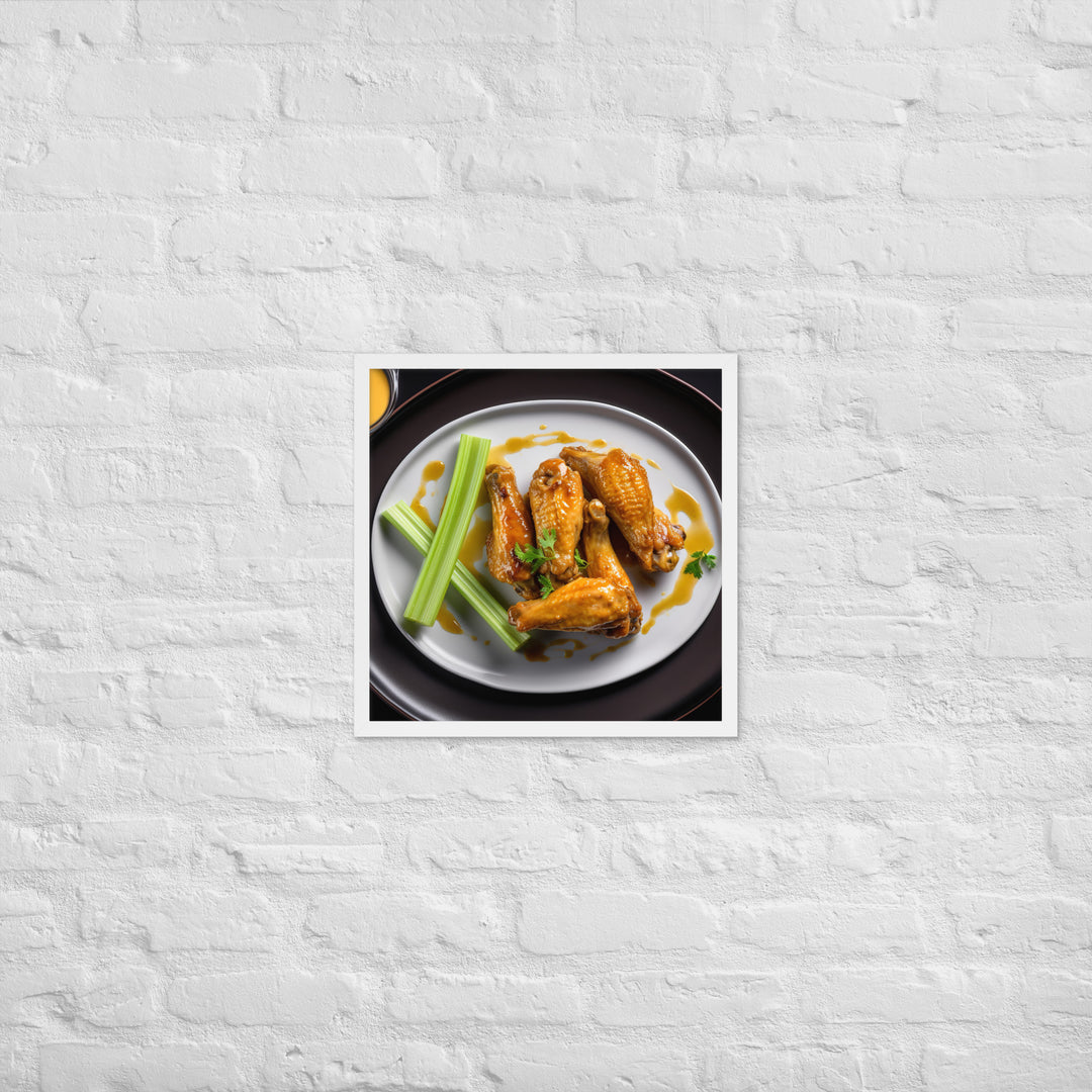 Honey Mustard Wings Framed poster 🤤 from Yumify.AI