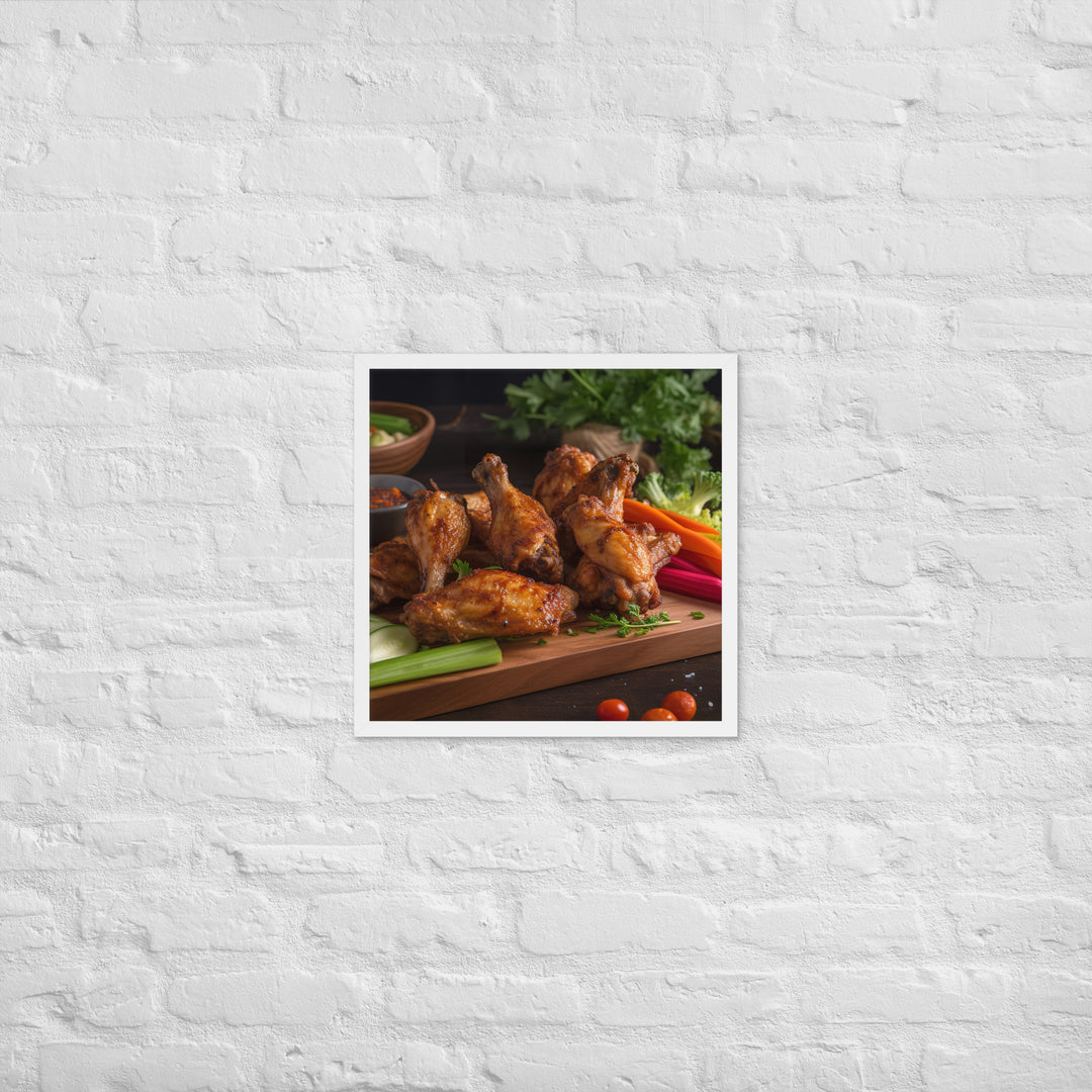 BBQ Wings Framed poster 🤤 from Yumify.AI