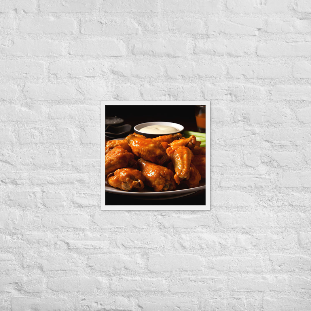 Buffalo Wings Framed poster 🤤 from Yumify.AI