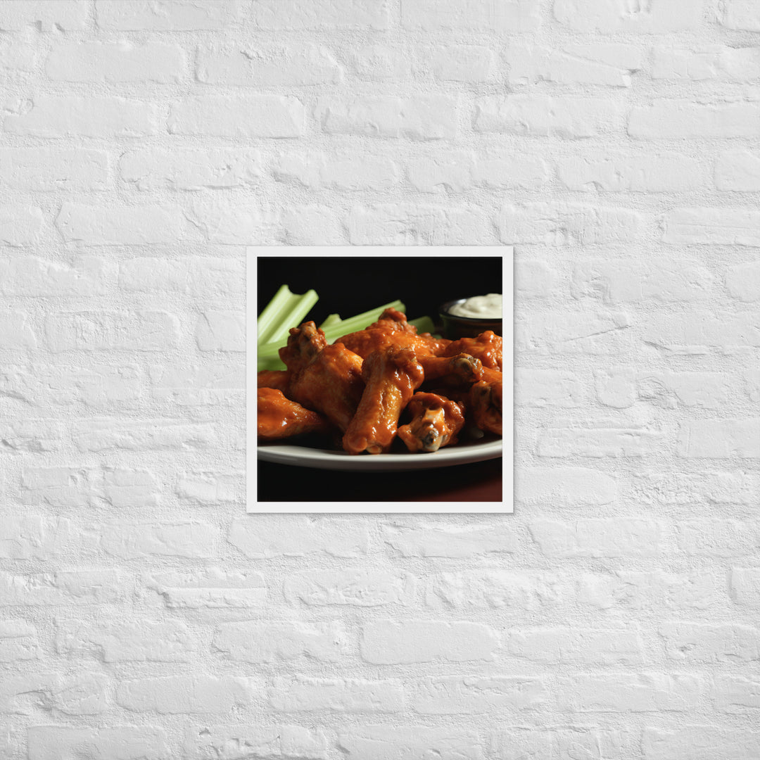 Buffalo Wings Framed poster 🤤 from Yumify.AI