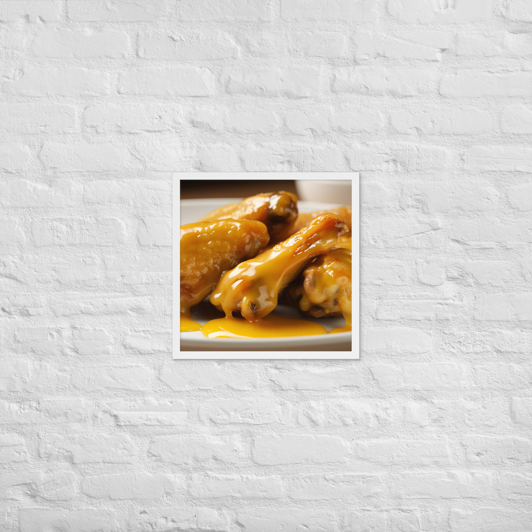 Honey Mustard Wings Framed poster 🤤 from Yumify.AI