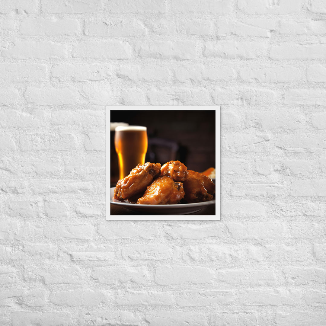 Buffalo Wings Framed poster 🤤 from Yumify.AI