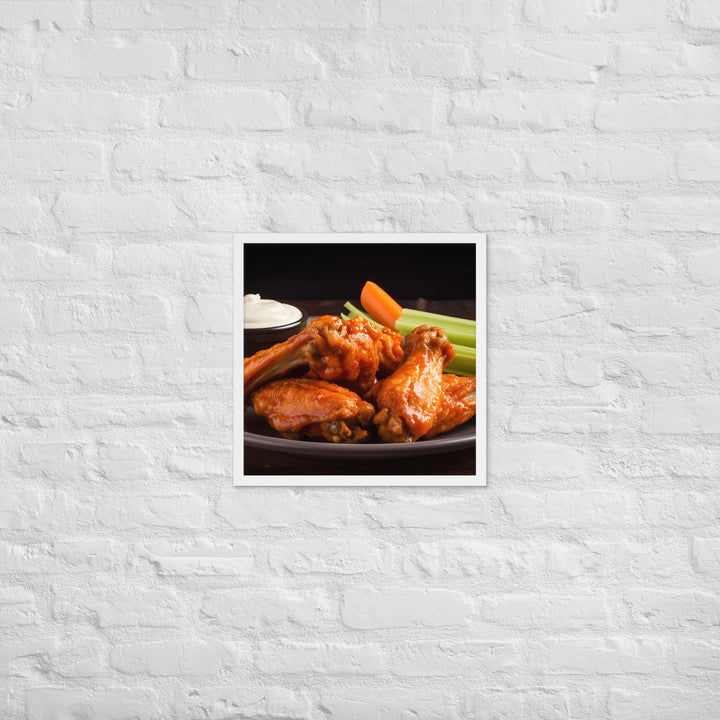 Buffalo Wings Framed poster 🤤 from Yumify.AI