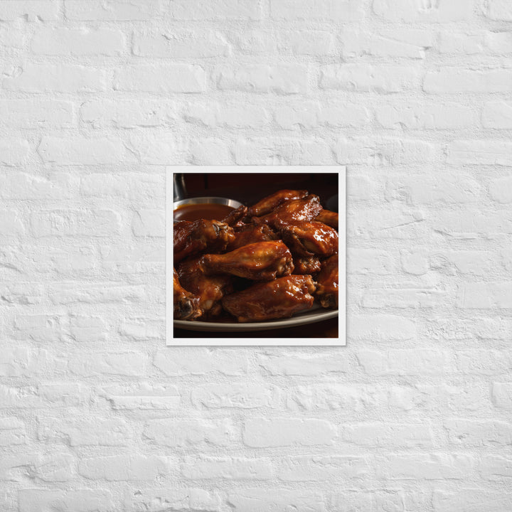 BBQ Wings Framed poster 🤤 from Yumify.AI