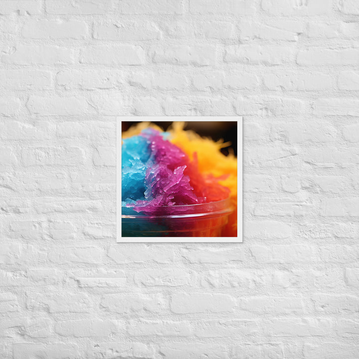 Shave Ice Framed poster 🤤 from Yumify.AI