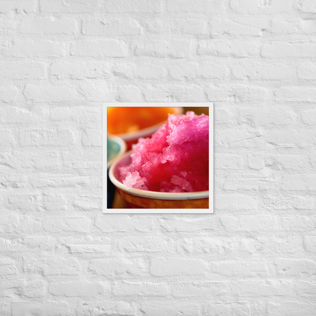 Shave Ice Framed poster 🤤 from Yumify.AI